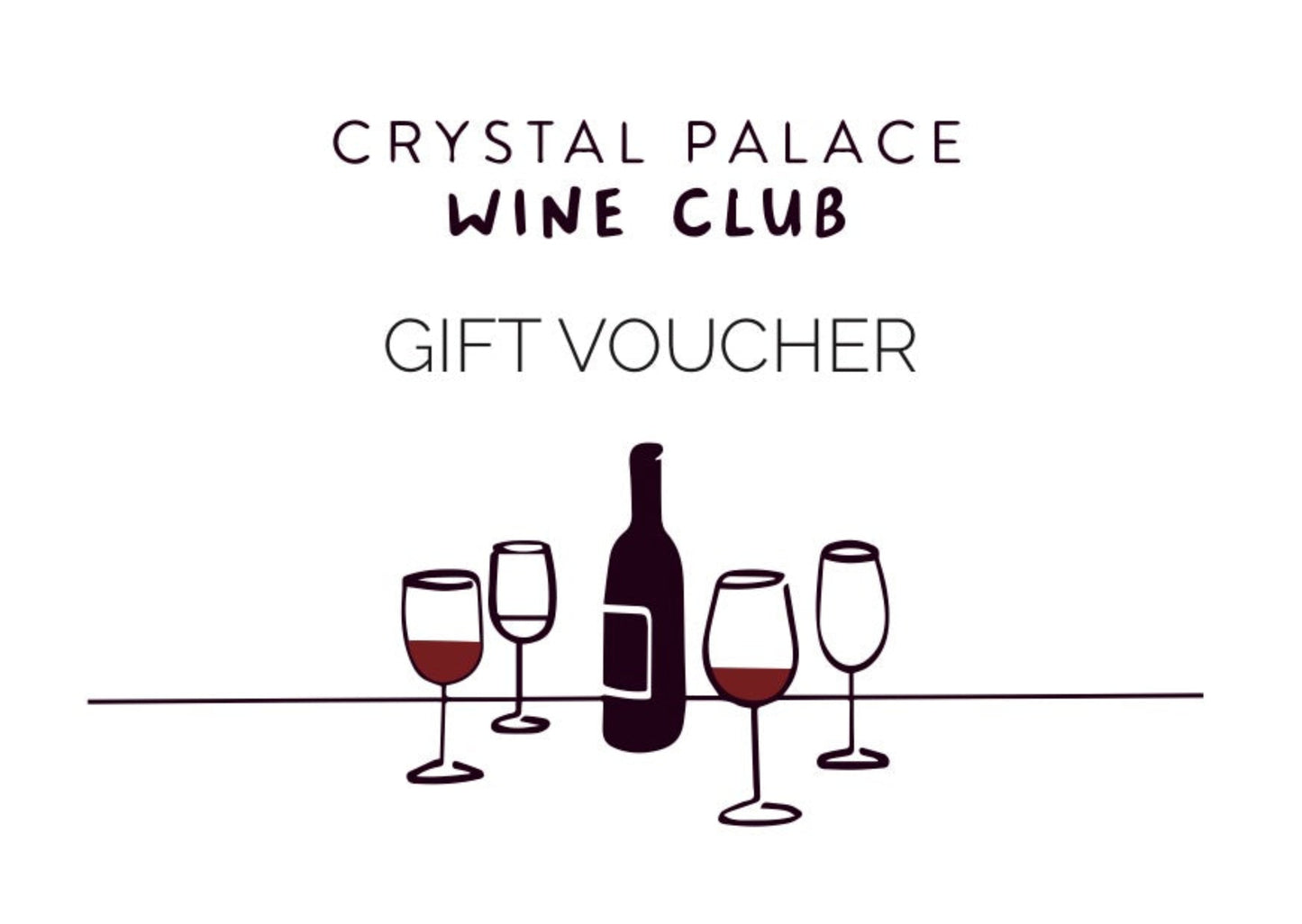 Crystal Palace Wine Club gift card/voucher